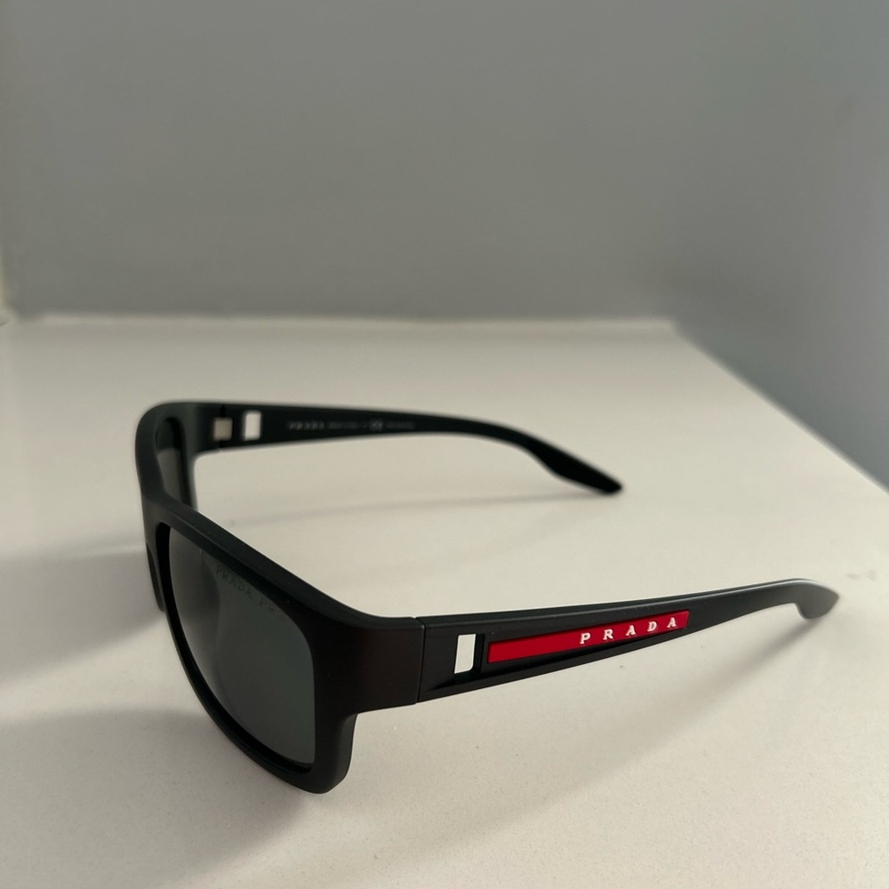 Prada Black Rectangular Sunglasses - image 4